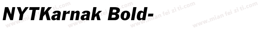 NYTKarnak Bold字体转换
